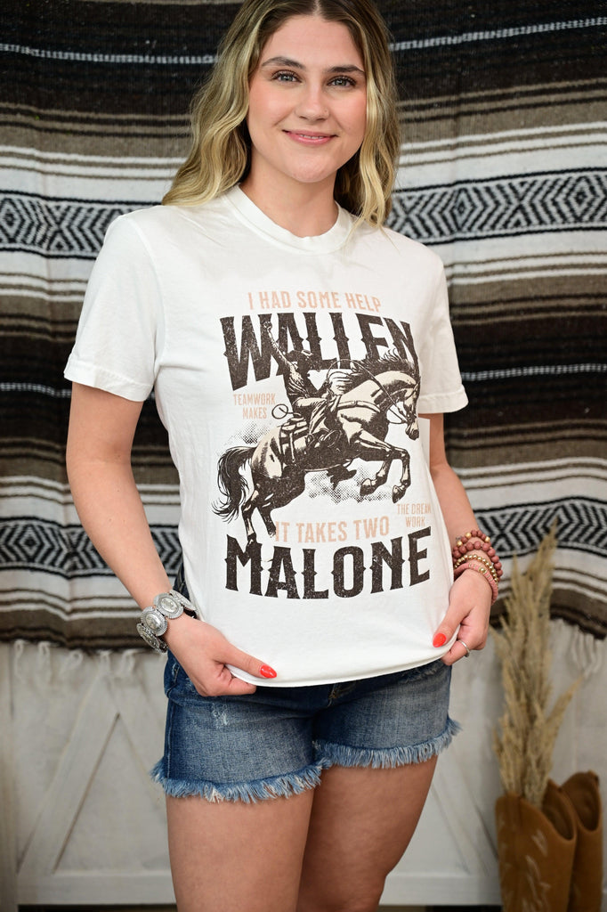 Wallen and Malone Cowboy Country Comfort Color Tee S-XL - West End Boutique