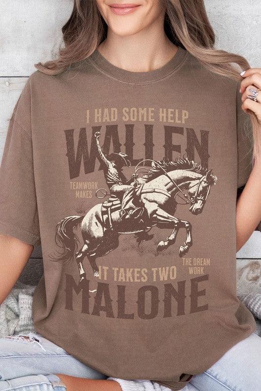 Wallen and Malone Cowboy Country Comfort Color Tee S-XL - West End Boutique