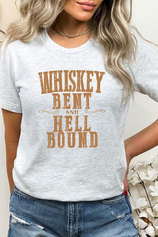 Whiskey Bent and Hell Bound Western Graphic Tee S-3XL - West End Boutique