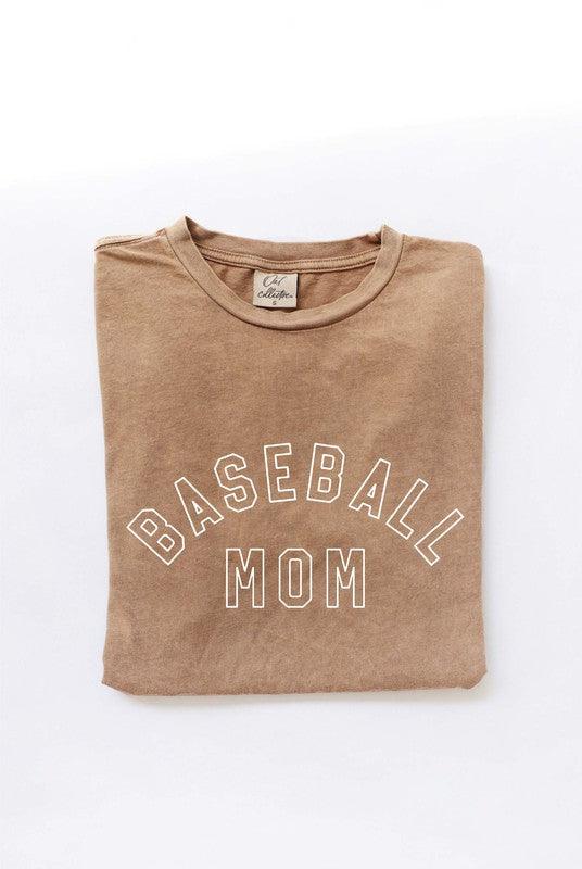 BASEBALL MOM Mineral Graphic Top S-XL (FINAL SALE) - West End Boutique