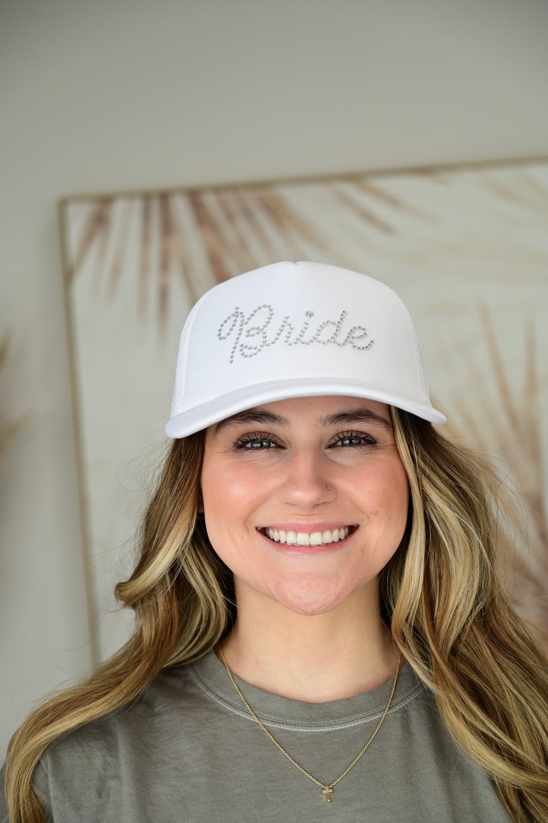 C.C Bride Rhinestone Trucker Cap - West End Boutique