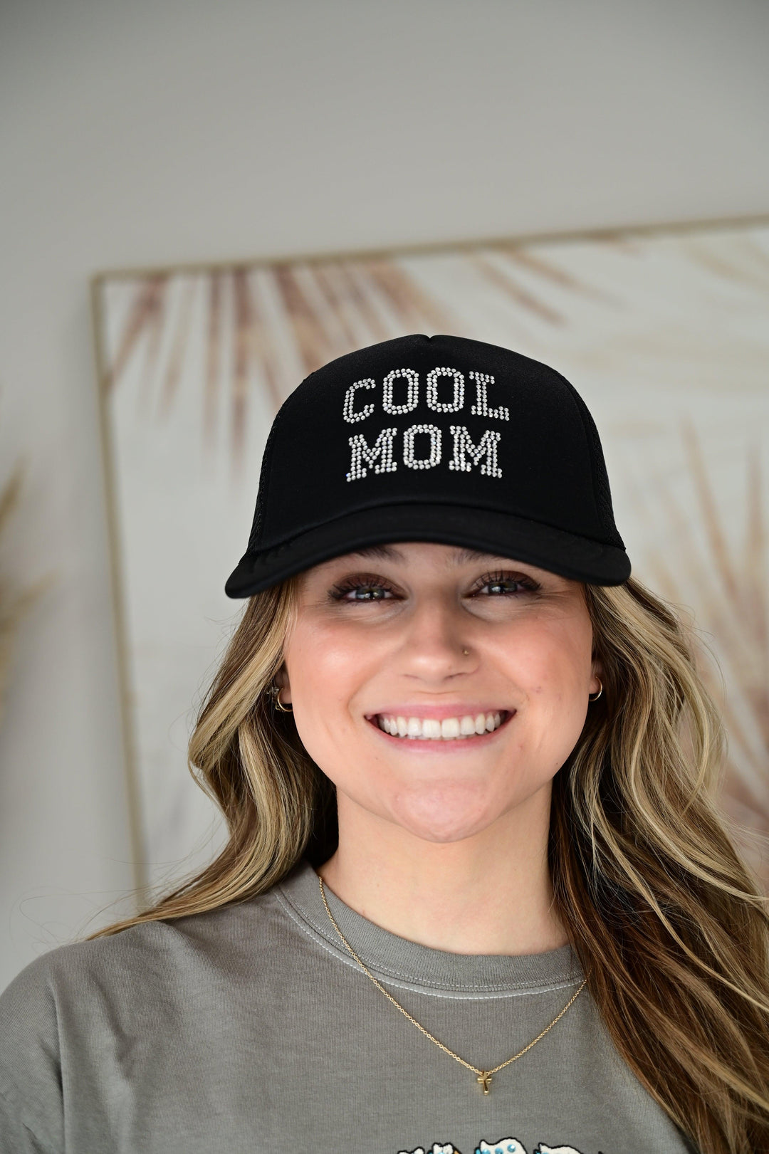 CC COOL MOM RHINESTONES TRUCKER CAP - West End Boutique