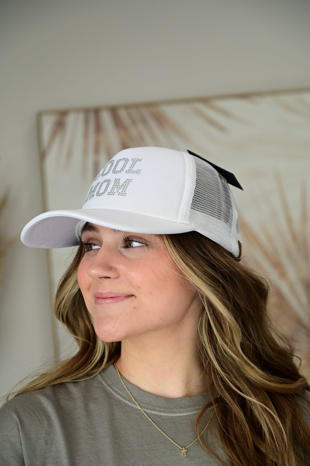 CC COOL MOM RHINESTONES TRUCKER CAP - West End Boutique