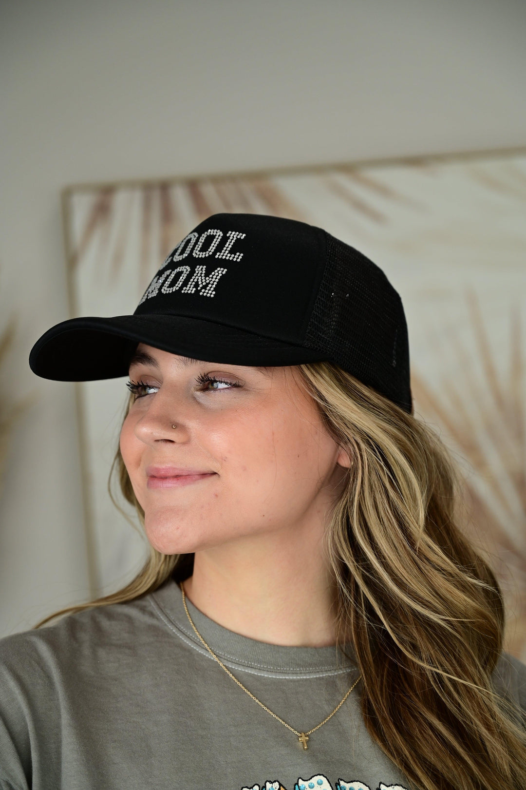 CC COOL MOM RHINESTONES TRUCKER CAP - West End Boutique