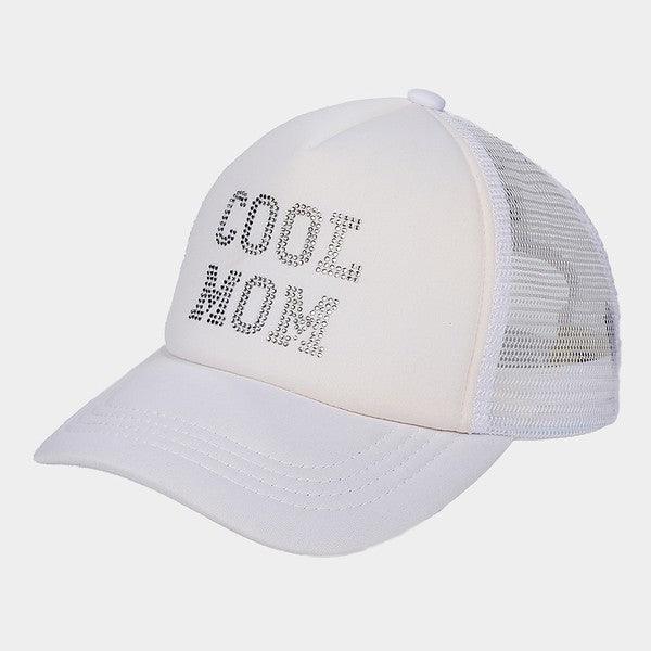 CC COOL MOM RHINESTONES TRUCKER CAP - West End Boutique