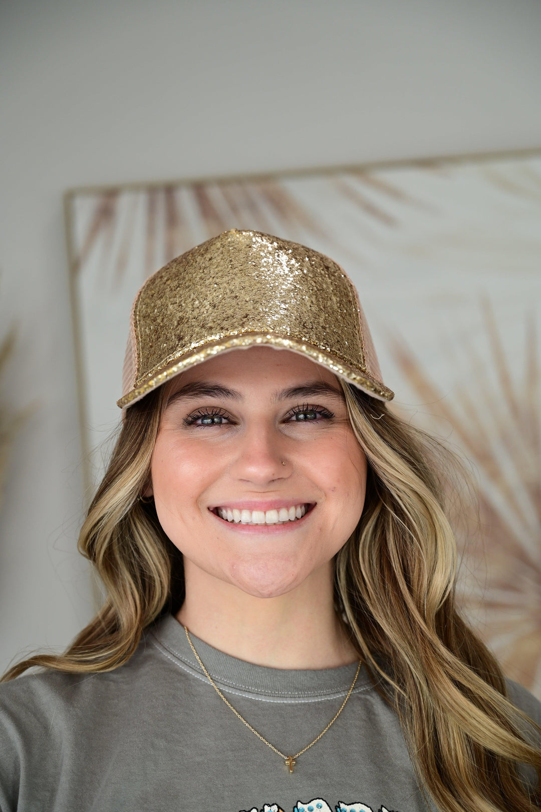 CC GLITTER TRUCKER CAP - West End Boutique