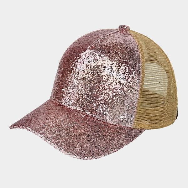 CC GLITTER TRUCKER CAP - West End Boutique