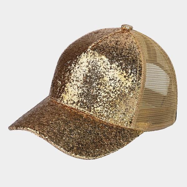 CC GLITTER TRUCKER CAP - West End Boutique