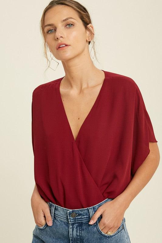 DOLLY DOLMAN SURPLICE BODYSUIT FINAL SALE - West End Boutique