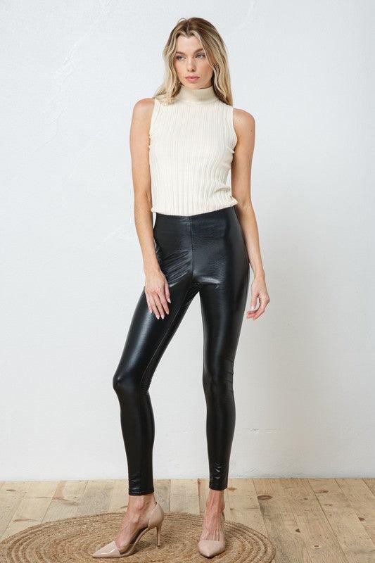 Lexi Faux Leather Skinny Leggings - West End Boutique